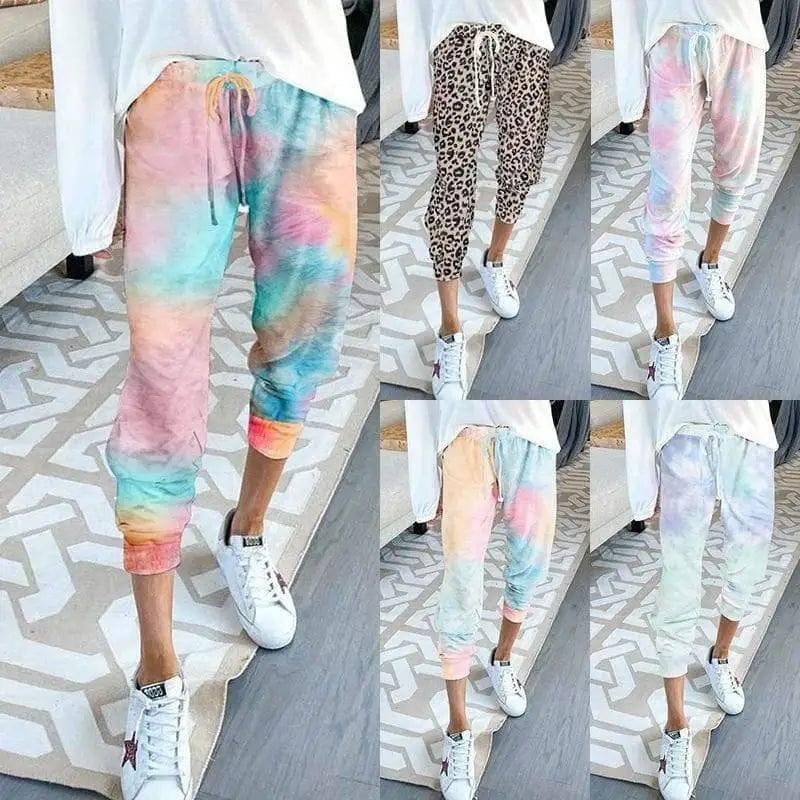 Loose Printed Home Pants Casual Pants-1