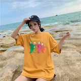 Antenna baby printed short sleeve bottoming shirt-yellow-1