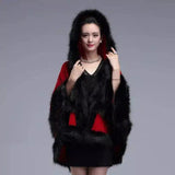 LOVEMI - Lovemi - Autumn And Winter Fox Fur Hooded Cape Cape Ladies