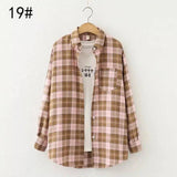 Plaid Long Sleeve Casual Shirt-9style-13