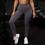 Candy Color Hip-Lifting Yoga Pants-Grey-5