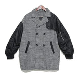 LOVEMI - Lovemi - Check suit collar cardigan jacket