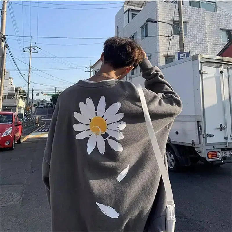 LOVEMI - Lovemi - Chrysanthemum sweater couple hip-hop coat