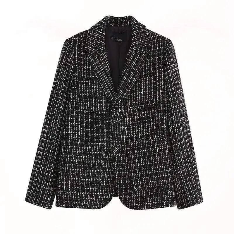 LOVEMI - Lovemi - Clothing Temperament High-end Sense Of Plaid Suit