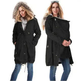 LOVEMI - Lovemi - Coat, pregnant woman, fur collar