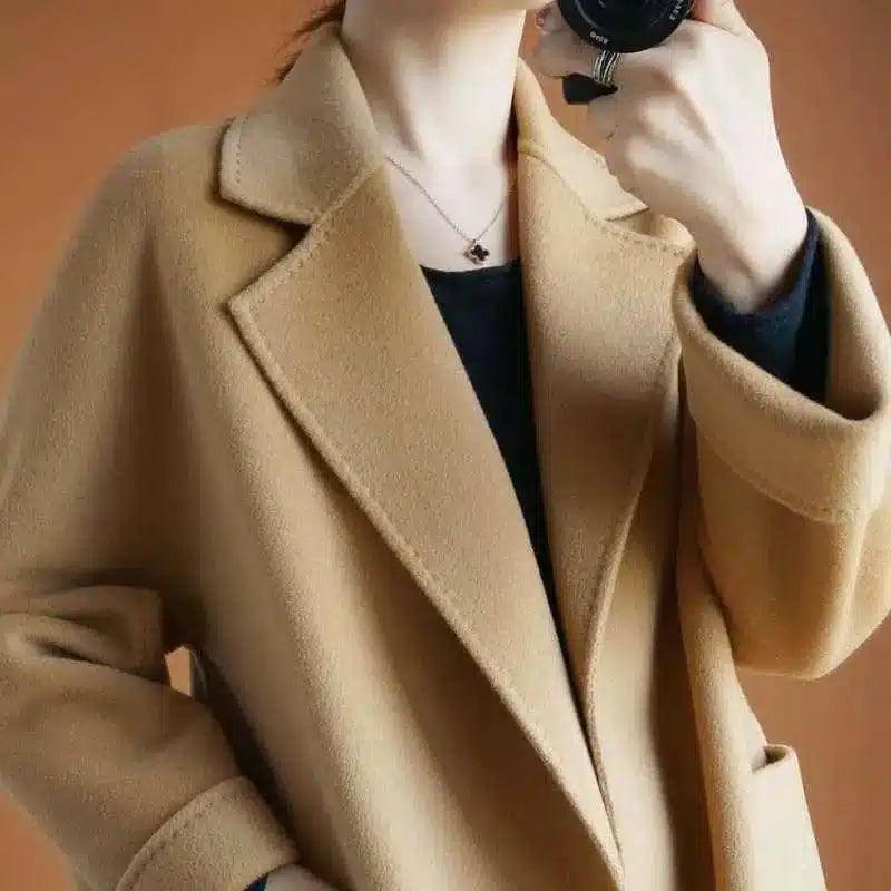 LOVEMI - Lovemi - Fashionable loose and thin woolen overcoat