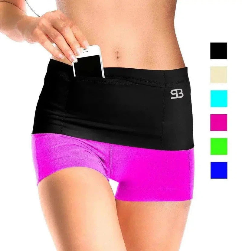 Fitness running belt and cycling belt-Black-15