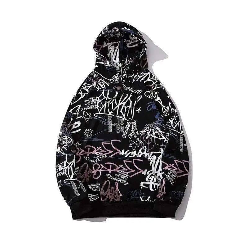 LOVEMI - Lovemi - Graffiti alphabet print hoodie