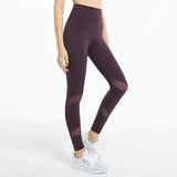 High-waisted buttock yoga pants-Purple-3