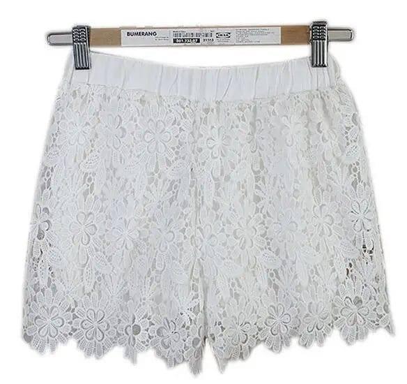 LOVEMI - Lovemi - Korean version of lace shorts skirt pants crochet