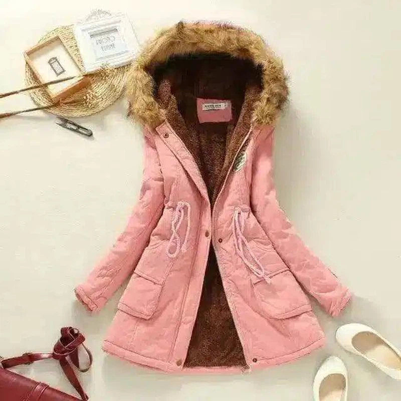 Stylish Hooded Jackets for Women-Bright pink-7