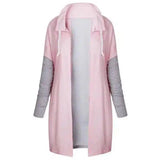 LOVEMI - Lovemi - Long colorblock lace-up sweater coat