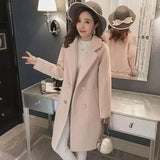 LOVEMI - Lovemi - Long woolen coat in the woolen coat