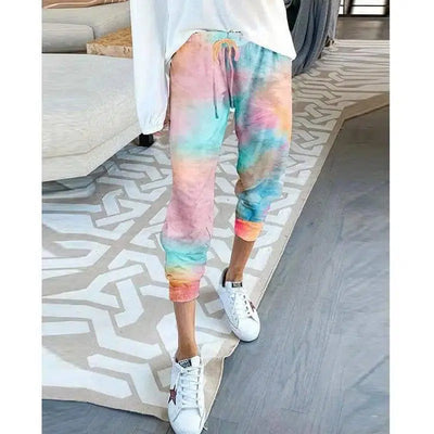 Loose Printed Home Pants Casual Pants-Color-3