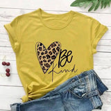 LOVEMI - Lovemi - Love Color Print Loose Short Sleeve T-shirt