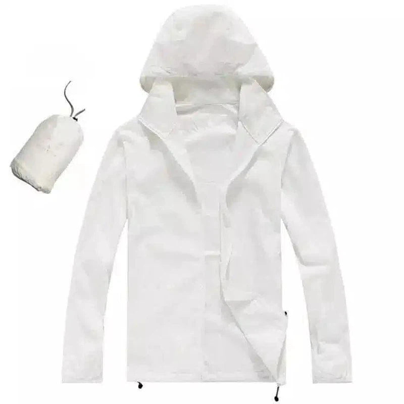 Compact Waterproof Jacket for Outdoor Adventures-White-12