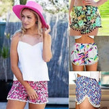 LOVEMI - Lovemi - Printed elastic waist shorts beach pants