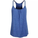 LOVEMI - Lovemi - Pure Color Summer Sling Yoga T-shirt Vest