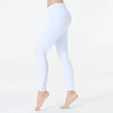 Quick-drying breathable yoga pants-White-4