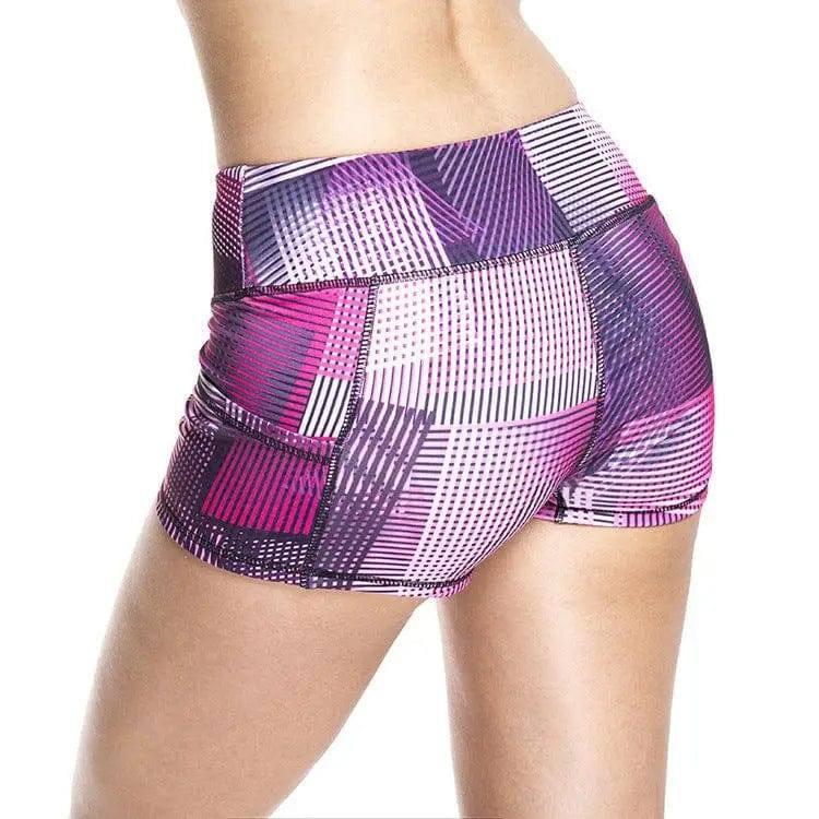 Running fitness ladies shorts high stretch sweat wicking-3