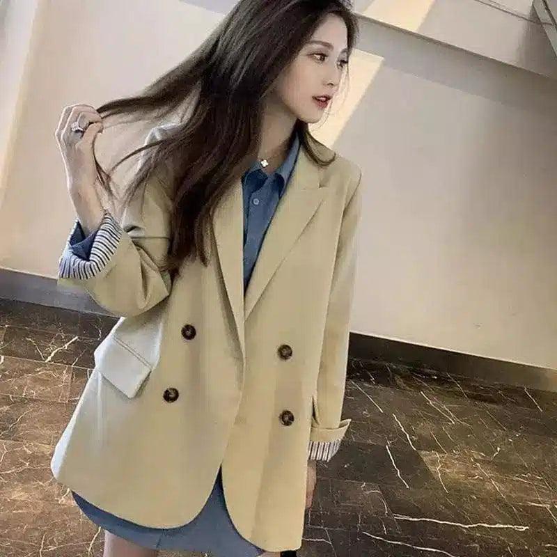 Small suit jacket-Khaki-1