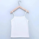 Women's Cross-Back Tank Top for Casual Wear-White-2