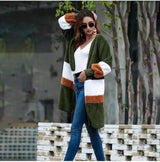 Women's Casual Knit Cardigan for Everyday Wear-Military Green-1