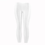 Summer Low Waist Stretch slim gloss trousers thin candy-White-3