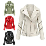 LOVEMI - Lovemi - Thin Pu Short Coat Spring And Autumn Jacket