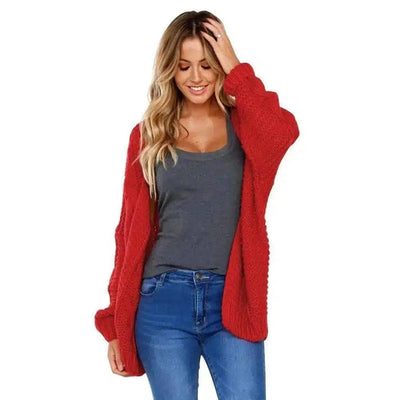 Cozy Knit Women's Cardigan Sweater-gules-3