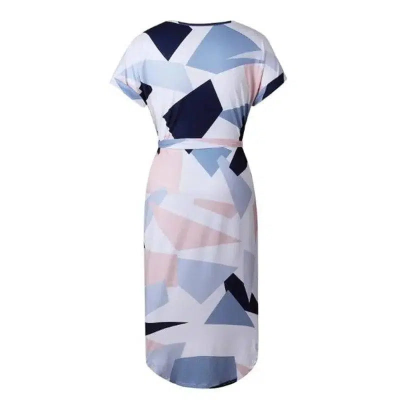 V-Neck Printed Dress-3