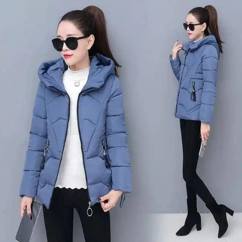 LOVEMI - Lovemi - Winter Style Short Cotton Jacket with Hood