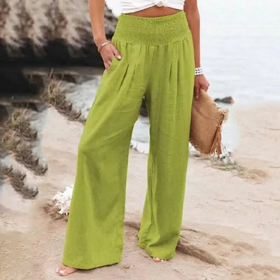 Lucyeve Vintage High Waist Cotton-light green-16