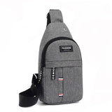 Men's Chest Bag Sports Messenger Crossbody Bag-Dark grey-2