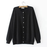 Navy Blue Cardigan: Classic & Versatile Knitwear-black-9