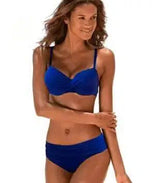 Non-collective sexy swimsuit bikini multicolor solid color-Royalblue-1