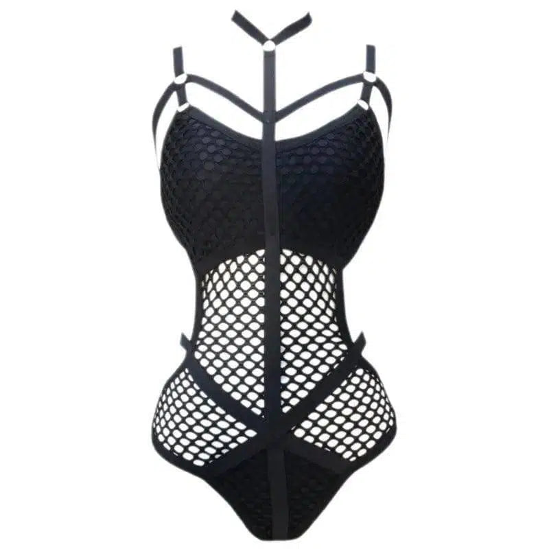 One-piece bikini-Black-2