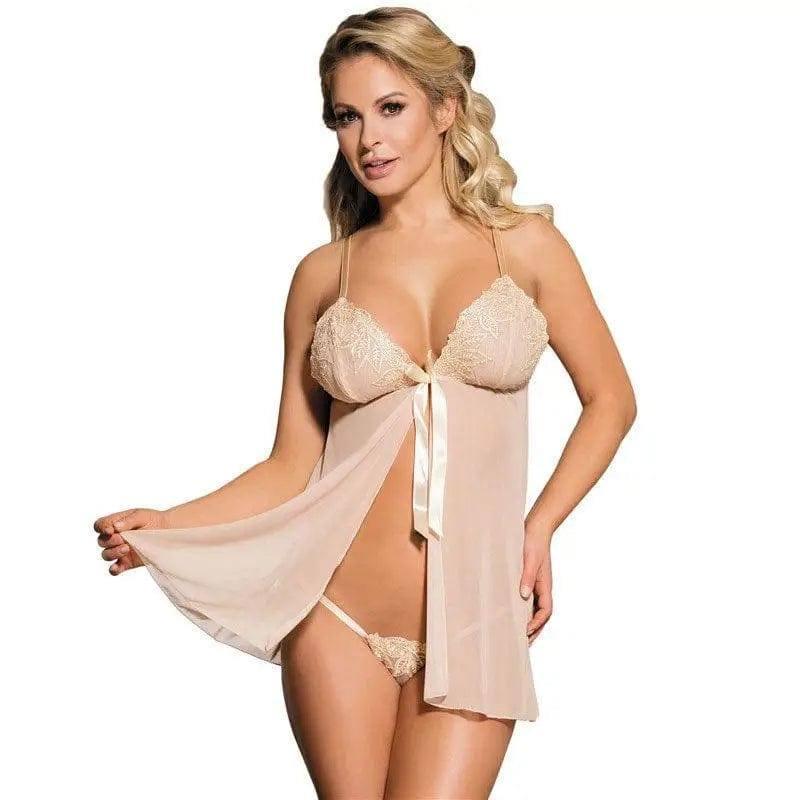 Oversized Sexy Lingerie Sexy Suspender Nightdress-2