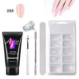 Painless Extension Gel Nail Art Without Paper Holder Quick-5Color-8