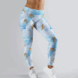 Printed Cupid Leggings Outer Wear Leggings-1