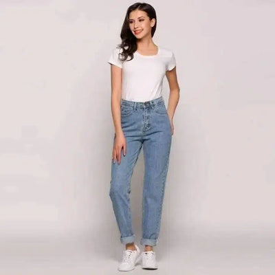 Salma High Waisted Jeans-SkyBlue-8