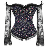 Sexy Lingerie Women Corset Bustier Top Overbust Sexy-F-6