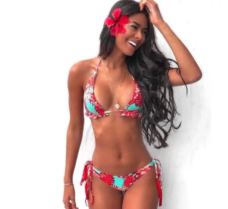 Sexy Split Bikini 25 Color Explosive Plus Color Swimsuit-3