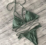 Strappy Bikini for Women-Green-9