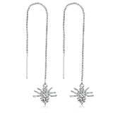 Shining Star Tassel Earrings Back Hanging Exquisite Earrings-SilverC-8