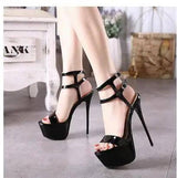 Summer Fashion Sandals Open Toe-Black-3