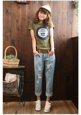 LOVEMI - Summer new version of Korean women's large size loose BF