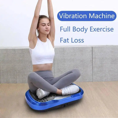 Whole Body Workout Vibration Plate Exercise Machine Fitness-Black-1