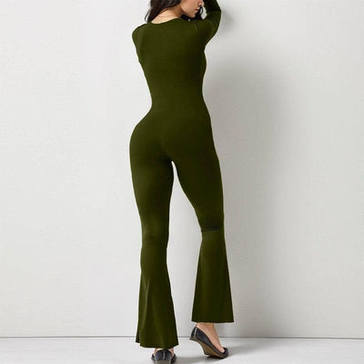 Women Long Sleeve Belly Waist Shaping And Hip Lift Square-3