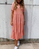 Women's Beautiful Floral Loose Dress-5